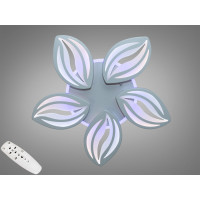 Стельова LED люстра з димером 75W сіра 5 модулів Diasha 8092/5GRLED3colordimmer