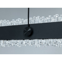 Світлодіодна лінійна люстра підвіс над столом, 40 Вт, сіра Diasha XH1002/1000BK