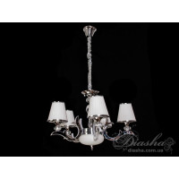 Люстра с абажурами в зал 25W Diasha 8329/5HR 4100K