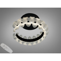 Стельова LED люстра чорна 40W з пультом 7м2 Diasha 2511/400BK