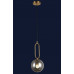 Светильник люстра подвесная в стиле лофт шар Levistella 9163818-1 BRZ+BK