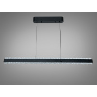 Світлодіодна лінійна люстра підвіс над столом, 40 Вт, сіра Diasha XH1002/1000BK