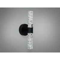 Настінний LED світильник бра 5 Вт чорний скло Diasha B1789BK