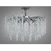 Стельова люстра Diasha Гліцинія хром кришталева каскадна Diasha A605-600CH