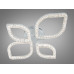 Стельова LED люстра біла 68 Вт Diasha MX4773/2+2WH