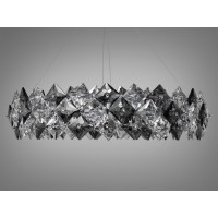 Люстра підвісна кришталева кругла хром 10xE14 Diasha 21001/750CH