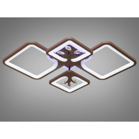 Люстры светодиодные потолочные с пультом Diasha 8157/2+2CF LED 3color dimmer