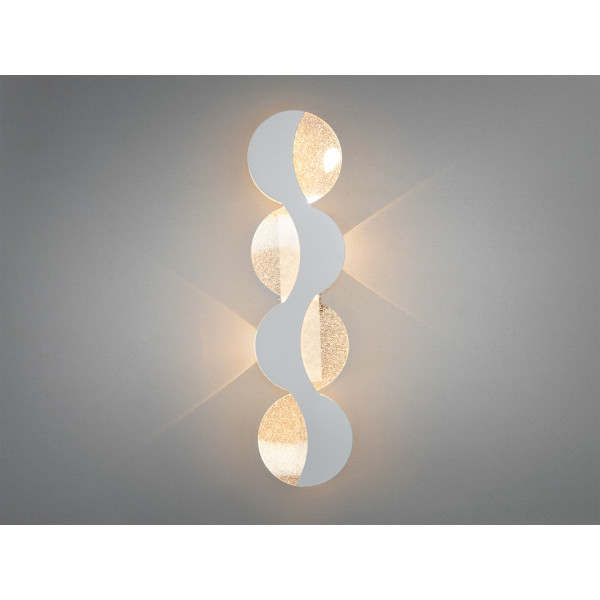 Цікаве світлодіодне бра, 25 Вт, білий Diasha 9091/400WH Цікаве світлодіодне бра, 25 Вт, білий Diasha 9091/400WH