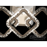 Люстра потолочная светодиодная LED с пультом Diasha QX2517/4+2SC BK LED 3color dimmer 