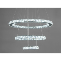 Подвесная люстра 66W, хром Diasha 7201-8W/580+400+200HR