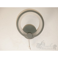 Бра LED Diasha сіре кругле 17Вт три режими Diasha 8022/1GR