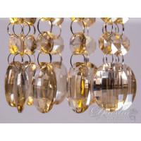 Светильник с подвесками цвета "шампань" Diasha 6042B GD-SP