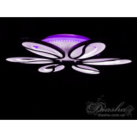 Потолочная светодиодная led люстра с пультом и подсветкой Diasha 8090/6BK LED 3color dimmer