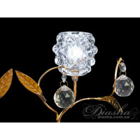 Стильне, якісне світлодіодне бра для читання, 2 вати, золото Diasha 88130/2BG