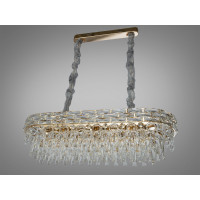 Хрустальная лампа 11 ламп золото Diasha D892-900x300G