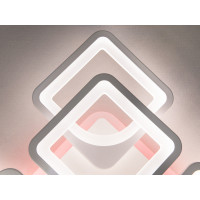 LED люстра з пультом 130W, біла Diasha HS8060/4+4WHLED3colordimmer