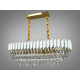 Современная хрустальная люстра для зала спальни гостиной Diasha 201202/800x300WH+S-gold