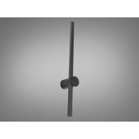 Дизайнерське, гармонійне чорне світлодіодне бра, 8 Вт Diasha 9374/BK-600