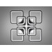LED люстра 150W Diasha 8060/4+4BKLED3colordimmer