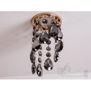 Точковий світильник із кришталевими підвісками Diasha 6019DGD-SM