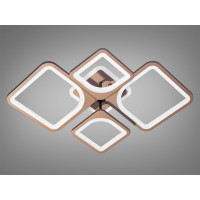 Світлодіодна люстра смарт світильник з пультом, 100Вт, коричнева Diasha 8060/2+2CFLED3colordimmer