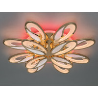 Люстра в зал с пультом 190Вт, золото Diasha 8090/8+4GLED3colordimmer