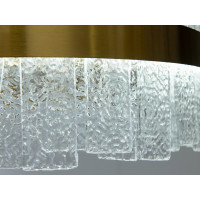 Світлодіодна кришталева люстра підвіс 817-500 бронза 110 Вт регулювання 3200-6000K Diasha 817/500BR