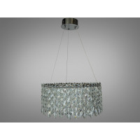 Світлодіодна люстра три кільця хром 66 Вт 11 м² Diasha 582/500CH