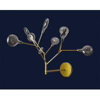 Бра светодиодное в современном стиле Levistella 756LPR0031-9 GD+BK