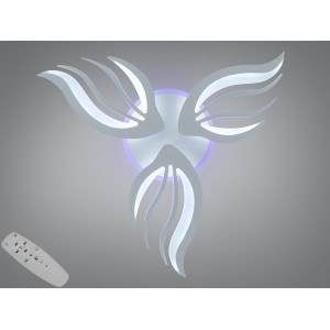 Стельова LED люстра з пультом 145 Вт біла 25 м² Diasha 2527/3WHLED3colordimmer