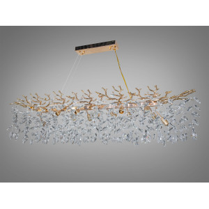 Хрустальная люстра 14 ламп, золото Diasha 608-L1200G