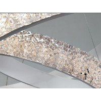 Вишукана світлодіодна люстра підвіс з пультом, димером, 120 Вт, золото Diasha D2518-600+400WHdimmer