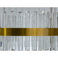 Чаруюча кришталева світлодіодна люстра для вітальні, 150 Вт, бронза Diasha 840/600BR