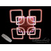 Люстра потолочная светодиодная с пультом Diasha 8060/4+4CF LED 3color dimmer