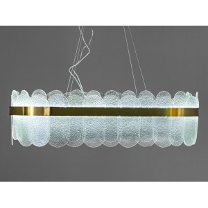 Класична підвісна кришталева люстра Diasha, золото, LED 120 Вт Diasha 803/800x300SGD