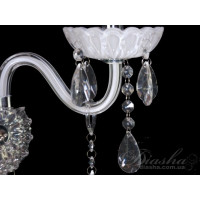 Класичне бра із білого скла Diasha 8007/2HR