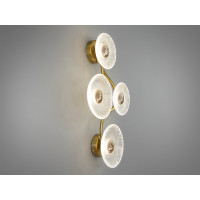 Декоративний настінний світлодіодний світильник лофт, 8 Вт, золото Diasha F3789