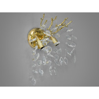 Світильник сателіт до кришталевих люстр, 2 лампи, золото Diasha 608-BGD