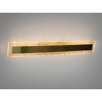 Настінний LED бра-планка 28 Вт чорний скло Diasha 8115-C/600BR