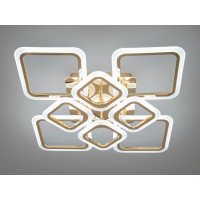 Стильна світлодіодна люстра на пульті з димером, 105W, хром Diasha HA8060/4+4G