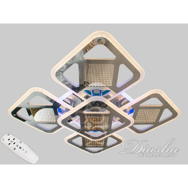 Люстра потолочная с пультом управления Diasha 105W 6015/4+1 HR LED 3color dimmer