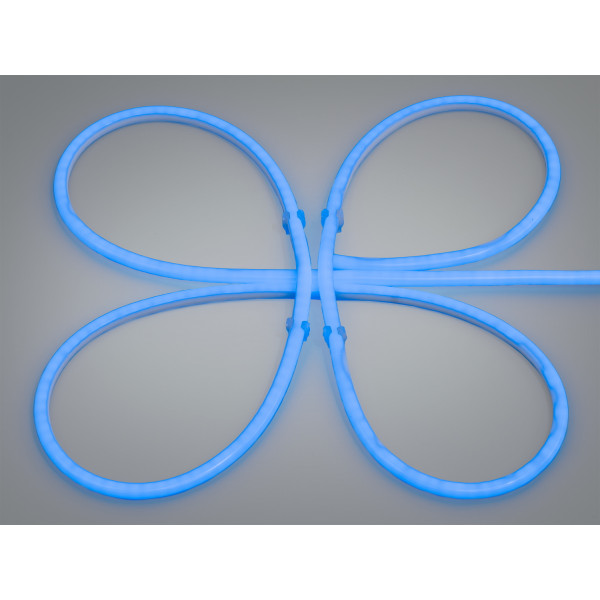 LED NEON 12в, герметичний, 11мм, круглий Diasha P12-NEON-R-BLUE