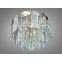 Люстра підвісна кришталева Diasha 9156-500G золото 12 ламп класика Diasha 9156-500G