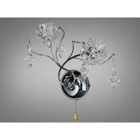 Дизайнерське світлодіодне бра "Квіткові мотиви", 2 вати, золото Diasha 88128/2HR