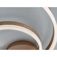 Люстра LED Diasha золото 2 кільця 58Вт димер Diasha 2538Gdimmer