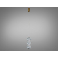 Світлодіодна люстра підвіс золото 8 Вт 4100K Diasha D221205-3