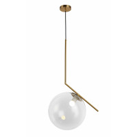 Светильник люстра подвесная в стиле лофт шар Levistella 9163817-1 BRZ+CL