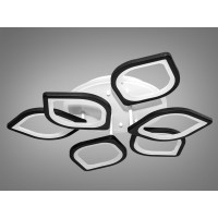 Led люстра в зал до 17 метров цвет чорный Diasha S8073/3+3BKLED3colordimmer