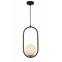 Светильник люстра подвесная в стиле лофт шар Levistella 91639-1 BK+WH Светильник люстра подвесная в стиле лофт шар Levistella 91639-1 BK+WH