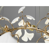 Колоритна новинка, люстра з фарфоровими елементами на 6 ламп, золото Diasha 7162-6PGD